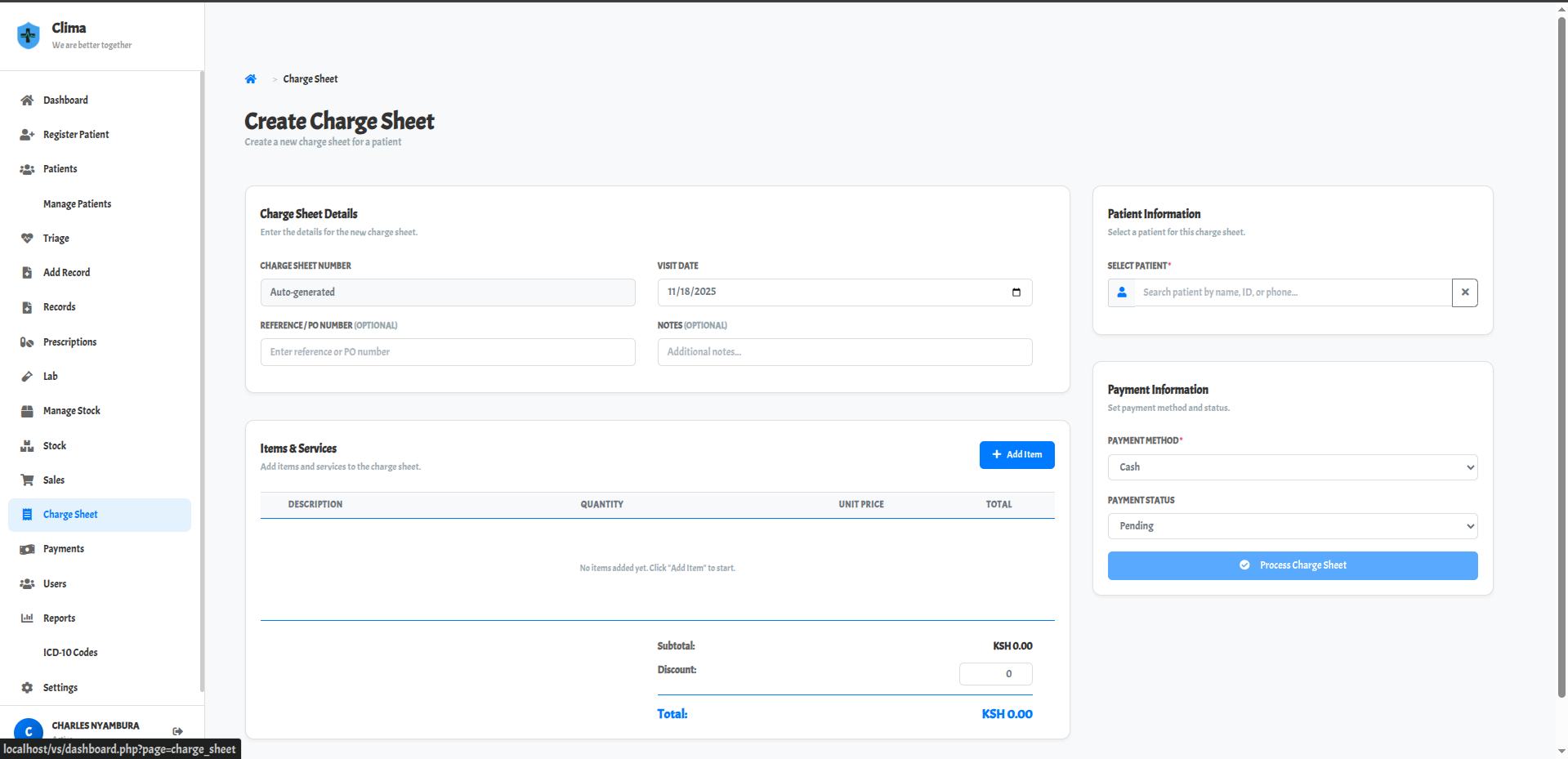 Charge Sheet Management