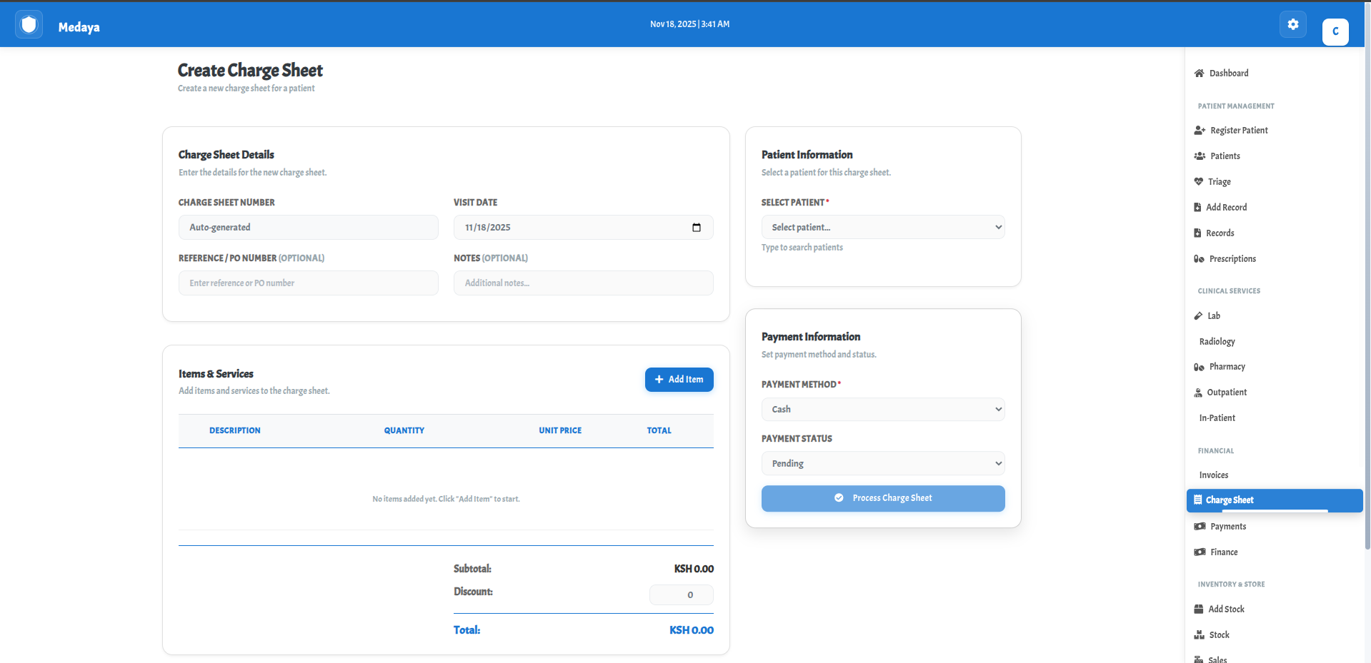 Charge Sheet Management